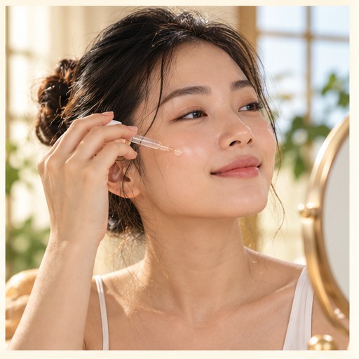 Thoa serum trong routine buổi sáng
